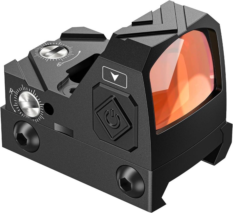 CVLIFE WolfCloak Motion Awake 2MOA Red/Green Dot Scope for RMR Cut Footprint, Shockproof and Waterproof Red Dot Sight, Open Reflex Optics with Adapter Plate for MOS and 21mm Picatinny Base - Image 1